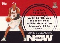 2007-08 Topps Generation Now #GN23 Charlie Villanueva