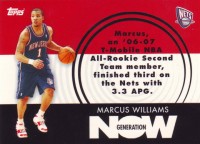 2007-08 Topps Generation Now #GN29 Marcus Williams
