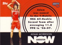 2007-08 Topps Generation Now #GN30 Adam Morrison
