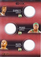 2007-08 Topps Luxury Box Six Piece Relics #R5 Kevin Garnett/ Paul Pierce/ Ray Allen/ Andre Iguodala/ Andre Miller/ Thaddeus Young