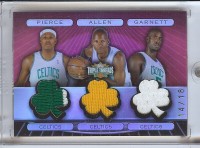 2007-08 Topps Triple Threads Relics Combos Sapphire #1 Paul Pierce/ Ray Allen/ Kevin Garnett