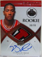 2008-09 Exquisite Collection #92 Derrick Rose