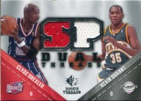 2008-09 SP Rookie Threads SP Threads Dual #TDDD Clyde Drexler/ Kevin Durant