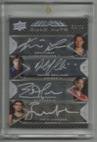 2008-09 UD Black Quad Autographs #QAROOK Kevin Love/ Joe Alexander/ Eric Gordon/ Danilo Gallinari