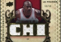 2008-09 Upper Deck Premier Remnants Triple City #PR3JO Michael Jordan