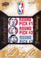 2008-09 Upper Deck Premier Stitchings 25 #PSR08 Derrick Rose/ Michael Beasley/ O.J. Mayo