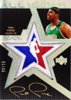 2007-08 UD Black All-Star Autographs Gold #UPP Paul Pierce