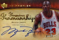 2007-08 Upper Deck Premier Penmanship Autographs Gold #MJ Michael Jordan