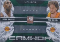 2009-10 Donruss Elite Teamwork Combos #13 Kobe Bryant/ Pau Gasol