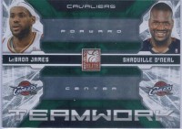2009-10 Donruss Elite Teamwork Combos Green #5 LeBron James/ Shaquille O'Neal