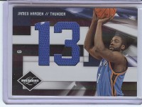 2009-10 Limited Freshmen Jumbo Jersey Numbers #3 James Harden