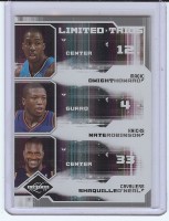 2009-10 Limited Trios Silver Spotlight #2 Dwight Howard/ Nate Robinson/ Shaquille O'Neal