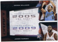 2009-10 Playoff Contenders Draft Tandems Black #18 Deron Williams/ James Harden