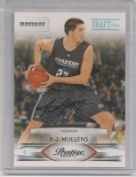 2009-10 Prestige Draft Picks Light Blue Autographs #174 B.J. Mullens