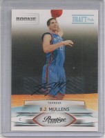 2009-10 Prestige Draft Picks Light Blue Autographs #224 B.J. Mullens