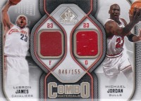 2009-10 SP Game Used Combo Materials 155 #CM23 Michael Jordan/ LeBron James