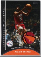 2009-10 Topps Championship Materials #CMJE Julius Erving