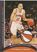 2009-10 Topps Championship Materials #CMTP Tayshaun Prince