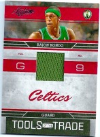 2009-10 Absolute Memorabilia Tools Of The Trade Materials Red #16 Rajon Rondo