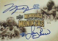 2009-10 Greats Of The Game Memorable Monikers Dual #MMJB Larry Bird/ Michael Jordan