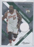 2010-11 Prestige Prestigious Pros Materials Green #14 Shaquille O'Neal