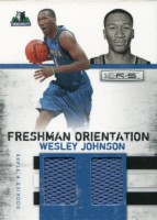 2010-11 Rookies And Stars Freshman Orientation Double Materials #4 Wesley Johnson