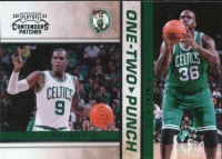2010-11 Playoff Contenders Patches One-Two Punch #1 Rajon Rondo / Shaquille O'Neal