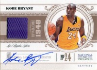 2010-11 Playoff National Treasures Century Signature Materials #42 Kobe Bryant