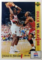1991-92 Upper Deck International Spanish #174 Clyde Drexler/Michael Jordan FIN
