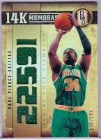 2011-12 Gold Standard 14K Memorabilia #26 Paul Pierce