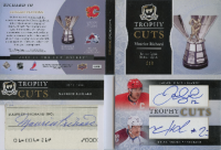 2011-12 The Cup Trophy Cuts Booklets #RICHARDIH Jarome Iginla / Milan Hejduk / Maurice Richard
