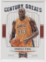 2012-13 Threads Century Greats #3 Shaquille O'Neal