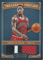 2012-13 Timeless Treasures Treasured Threads Prime #27 Derrick Rose