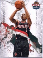 2012-13 Past And Present Raining 3's #4 Damian Lillard