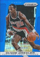 2013-14 Panini Prizm Blue Prizms #233 Clyde Drexler