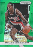 2013-14 Panini Prizm Green Prizms #233 Clyde Drexler