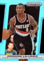2013-14 Panini Prizm Light Blue Prizm Die-Cuts #19 Damian Lillard