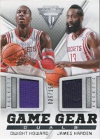 2013-14 Titanium Game Gear Duals #11 Dwight Howard/James Harden