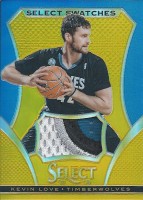 2013-14 Select Swatches Prizms Gold #27 Kevin Love