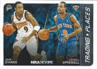 2014-15 Hoops Trading Places #4 John Starks/Latrell Sprewell