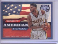 2014-15 Totally Certified Great American Heroes Mirror #6 Paul George