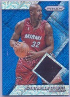 2014-15 Panini Prizm Jerseys Prizms Blue Mojo #34 Shaquille O'Neal