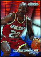 2014-15 Panini Prizm Prizms Red White And Blue Pulsar #178 Clyde Drexler
